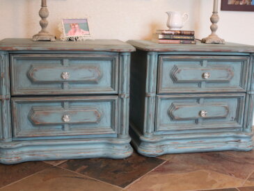 turquoise nightstands