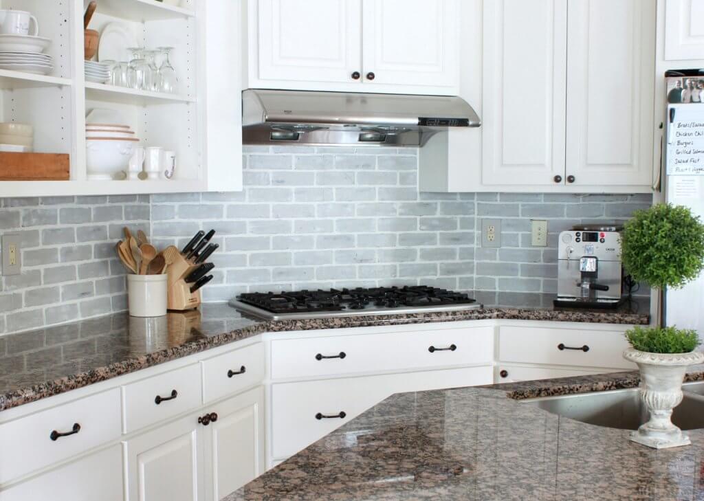 faux-brick-backsplash