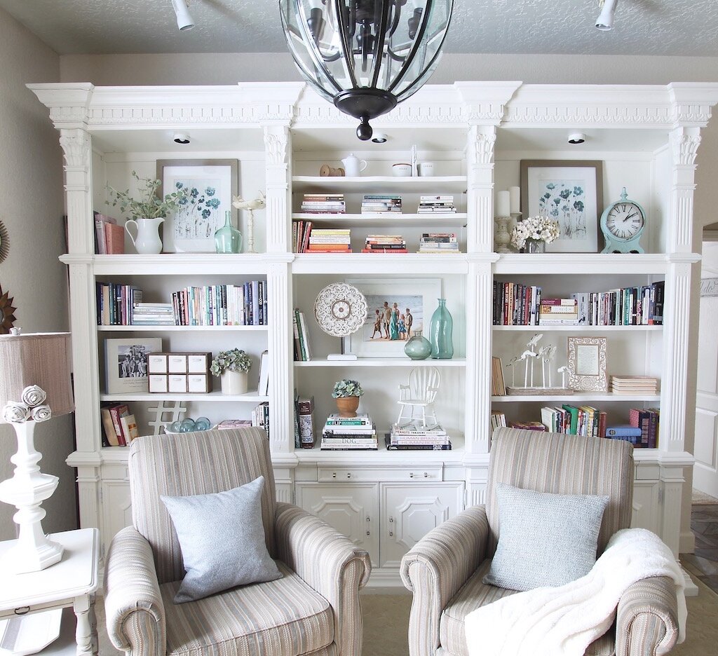 Painted Bookshelves Reveal All Mimsy Home   BookshelvesWideView 1024x936 