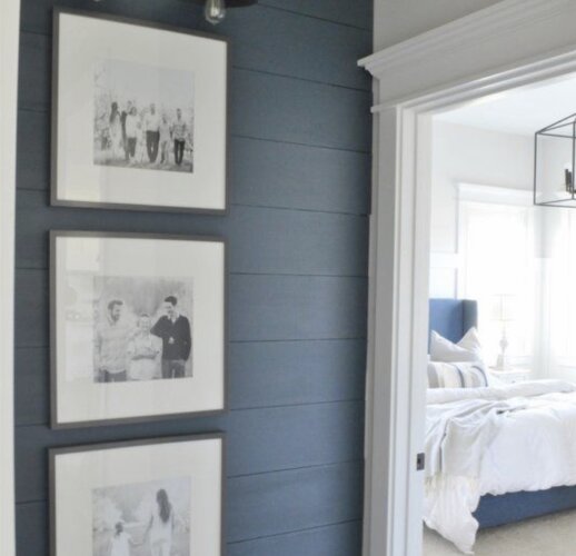 Blue Plank Wall